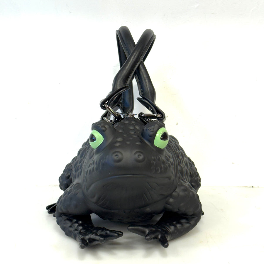 Black Toad Bag - Green Glow Eyes, Gunmetal Hardware
