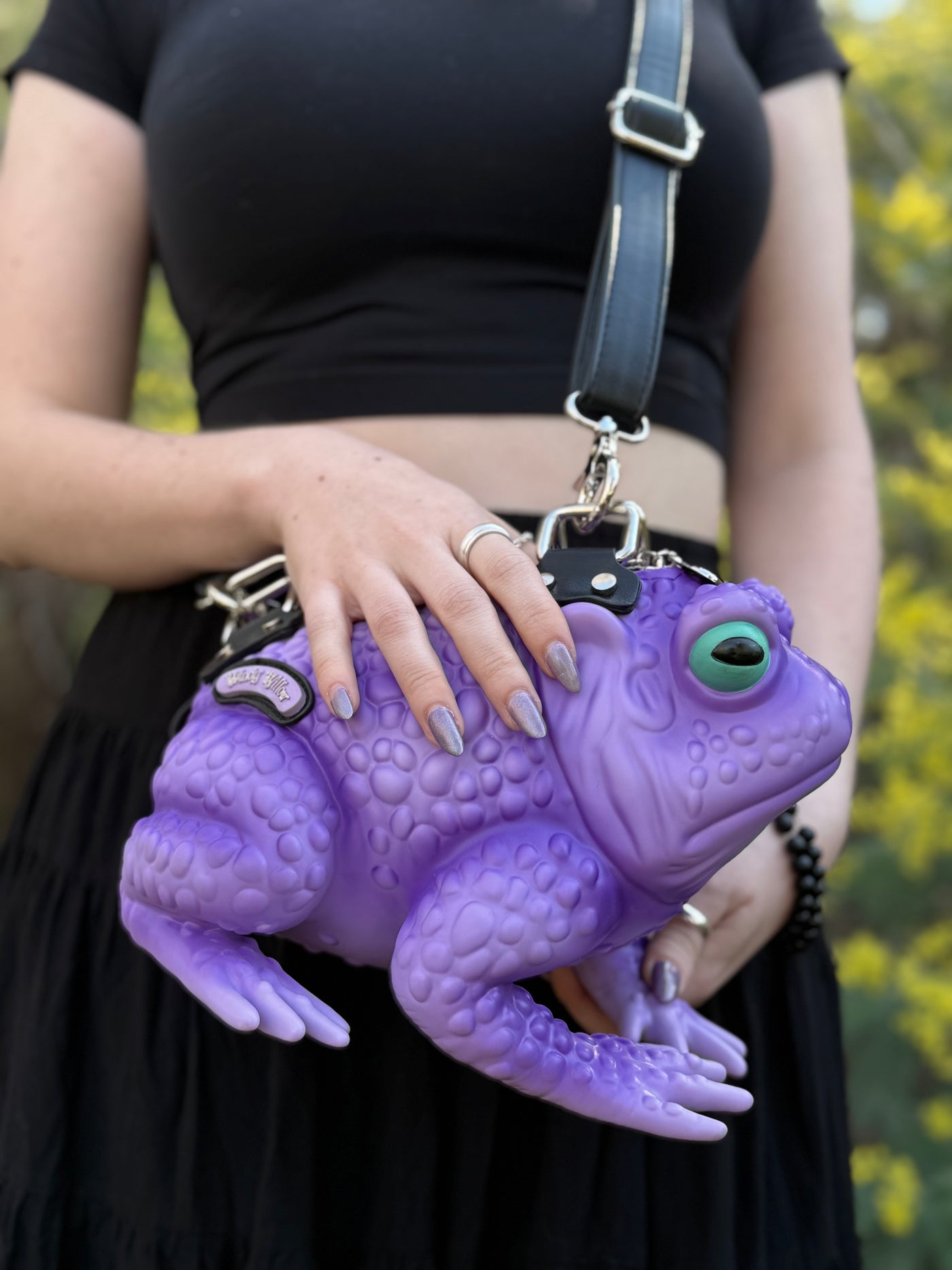 Lilac Toad Bag - Glow Eyes
