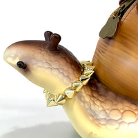 Gold Spike Necklace For Snail