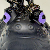 Black Toad Bag Purple Eyes