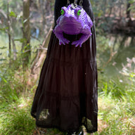 Dark Purple Toad Bag - Glow Eyes