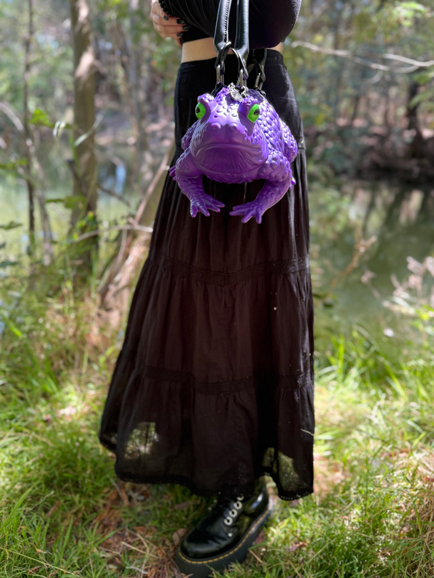 Dark Purple Toad Bag - Glow Eyes