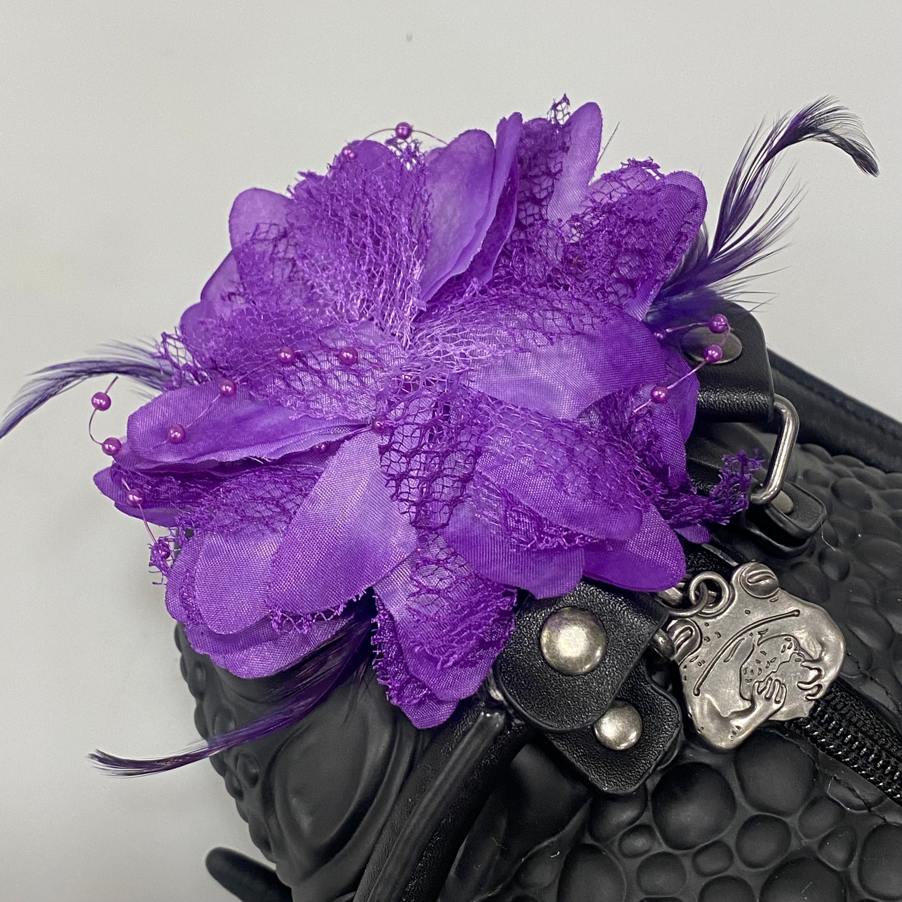 Purple Fascinator