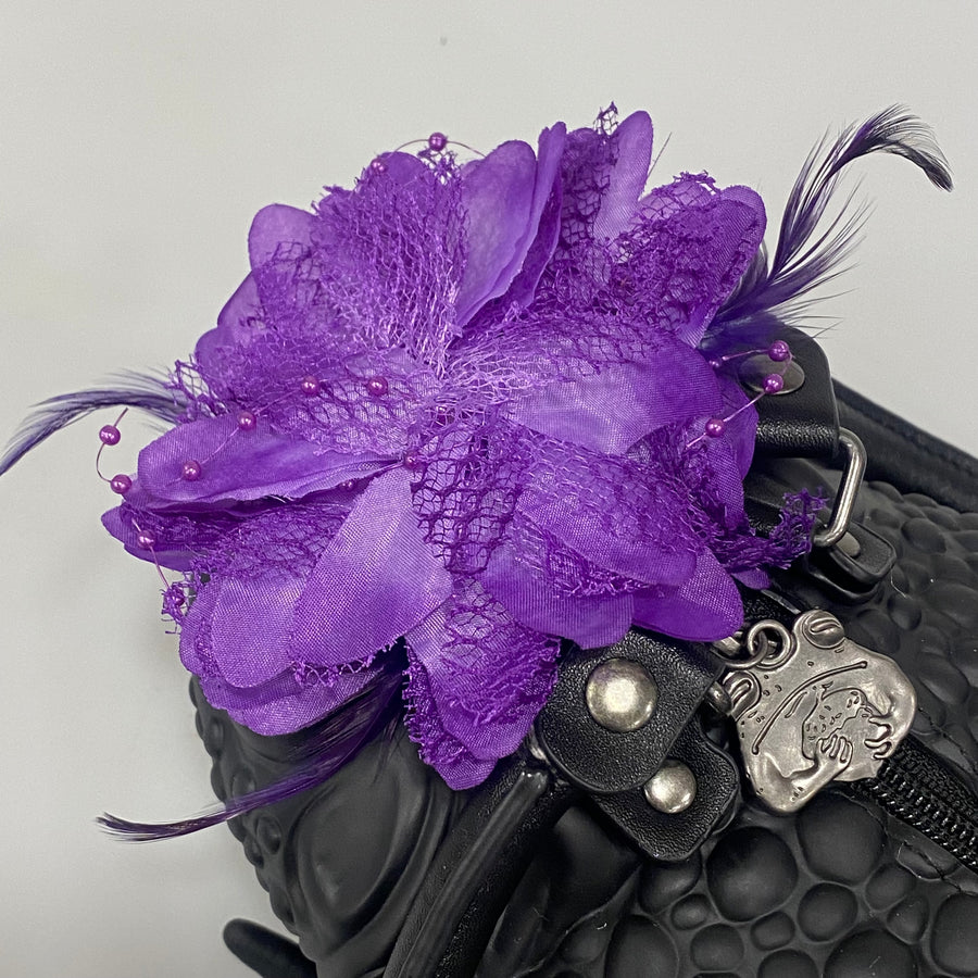 Purple Fascinator