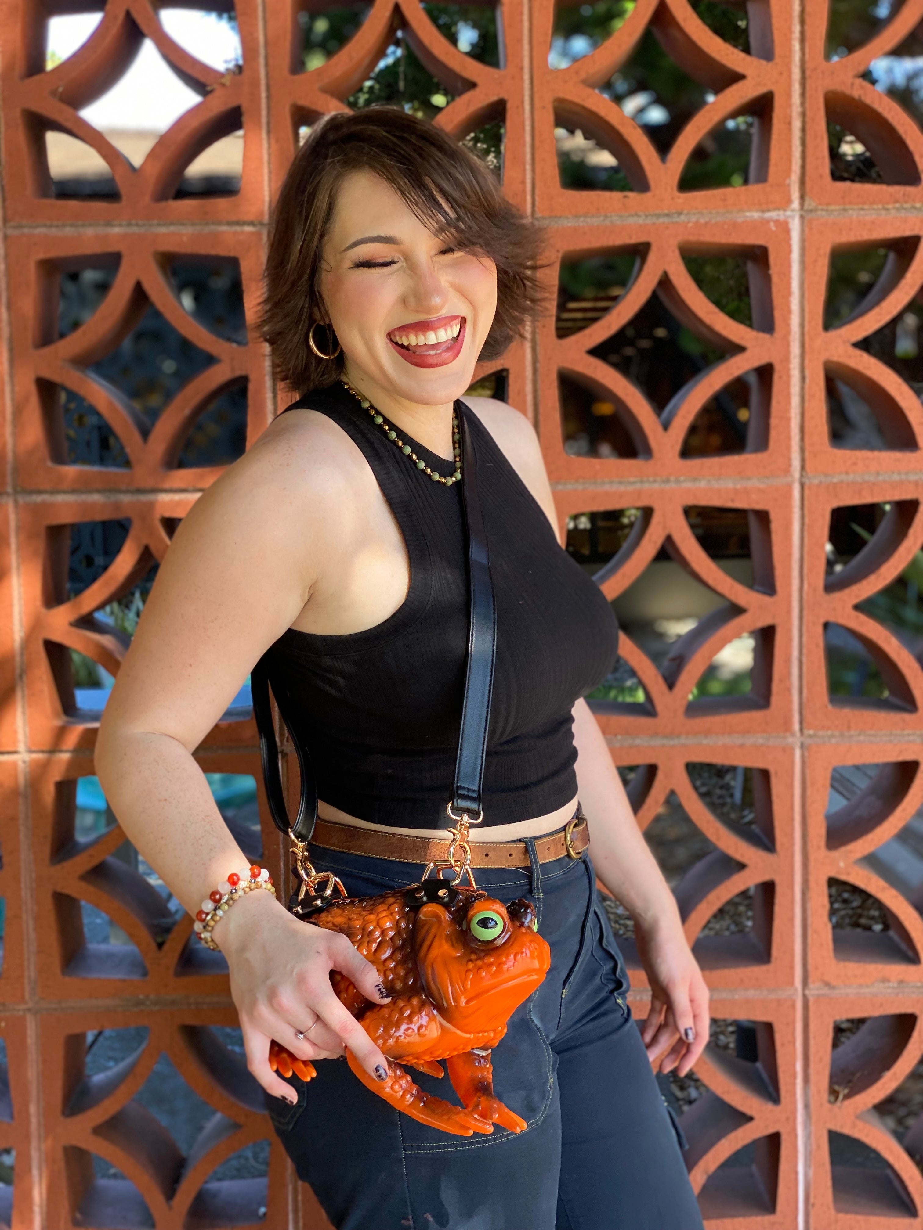Orange Toad Bag