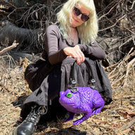 Dark Purple Toad Bag - Glow Eyes