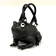 Black Toad Bag- White Glow Eyes