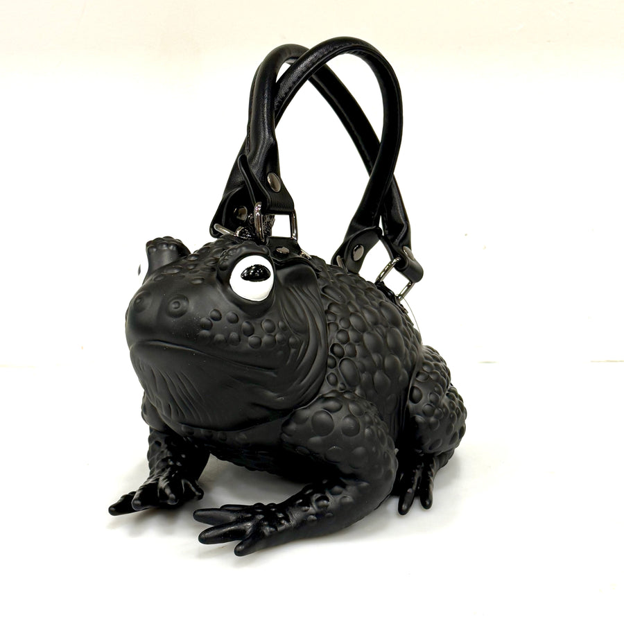 Black Toad Bag- White Glow Eyes
