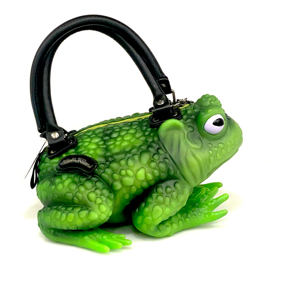 Green Glow in the Dark Toad Bag - Lilac Eyes