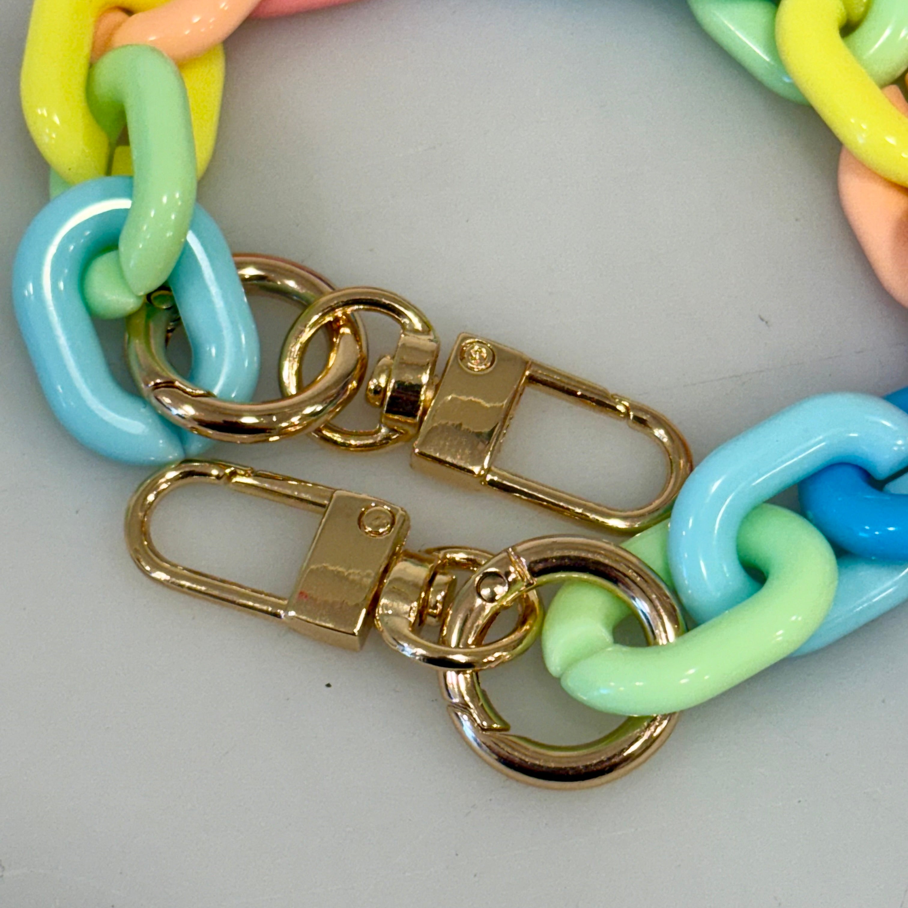 Pastel Rainbow Chain Handles