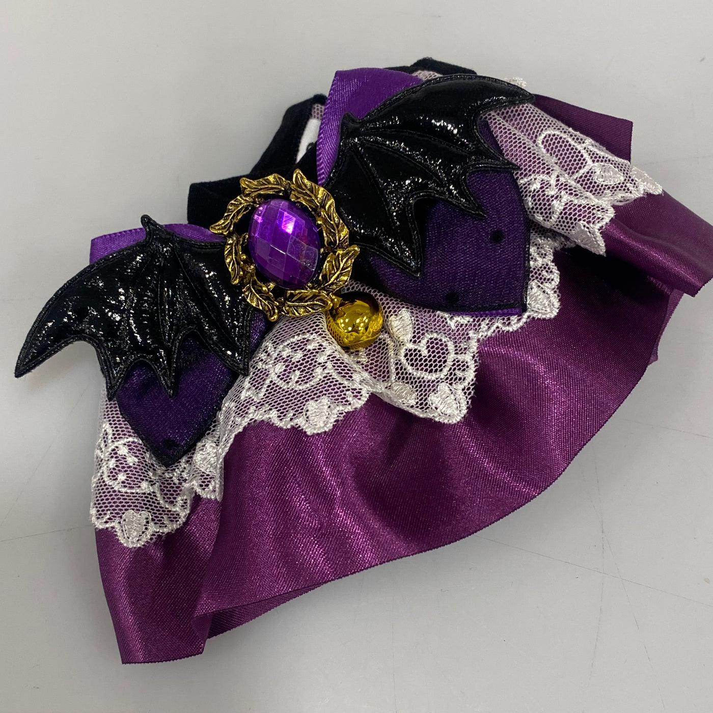 Purple Bat Wing Collar