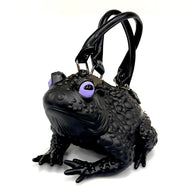 Black Toad Bag Purple Eyes