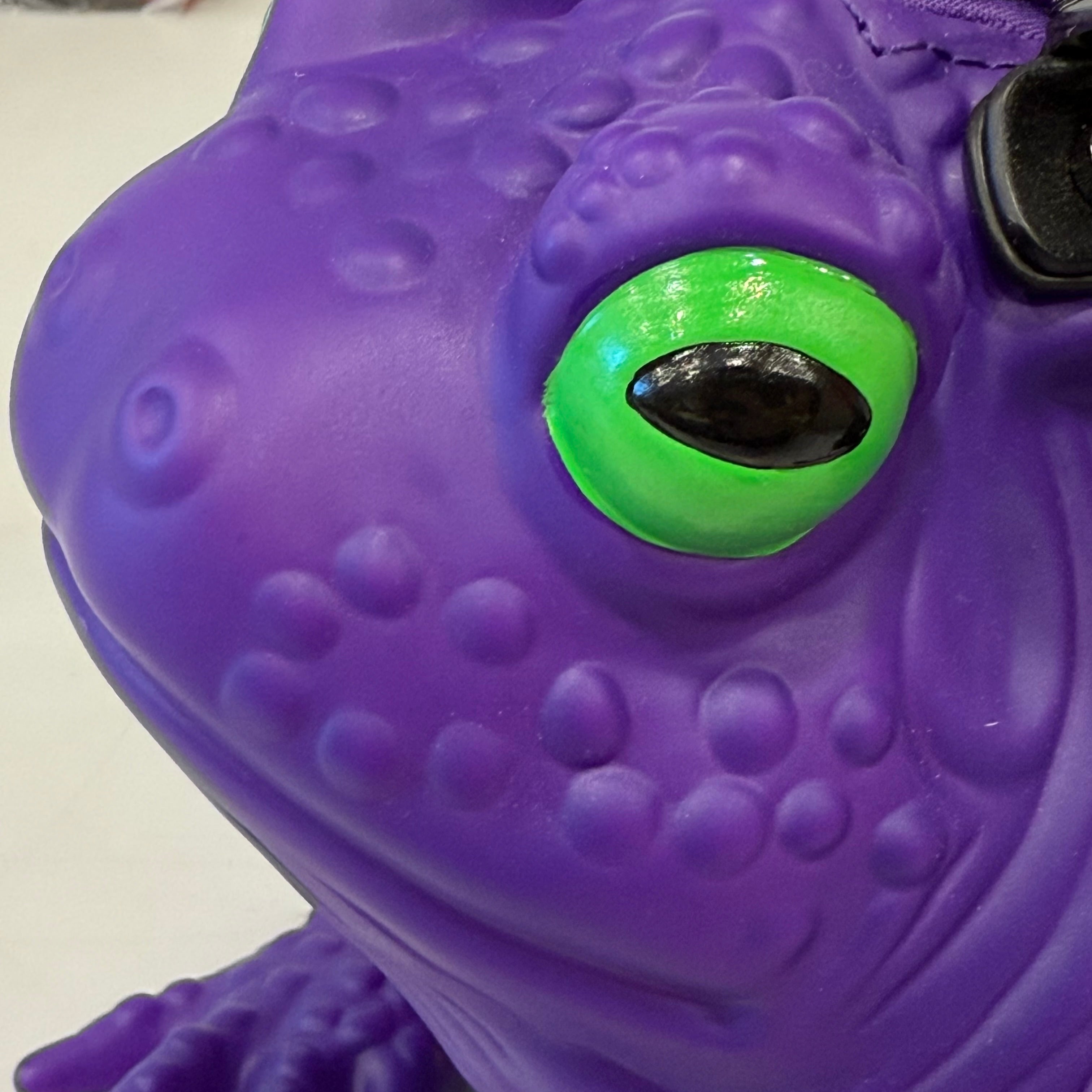 Dark Purple Toad Bag - Glow Eyes