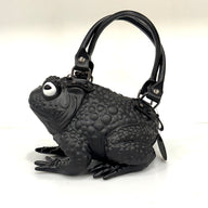 Black Toad Bag- White Glow Eyes