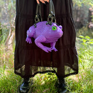 Dark Purple Toad Bag - Glow Eyes