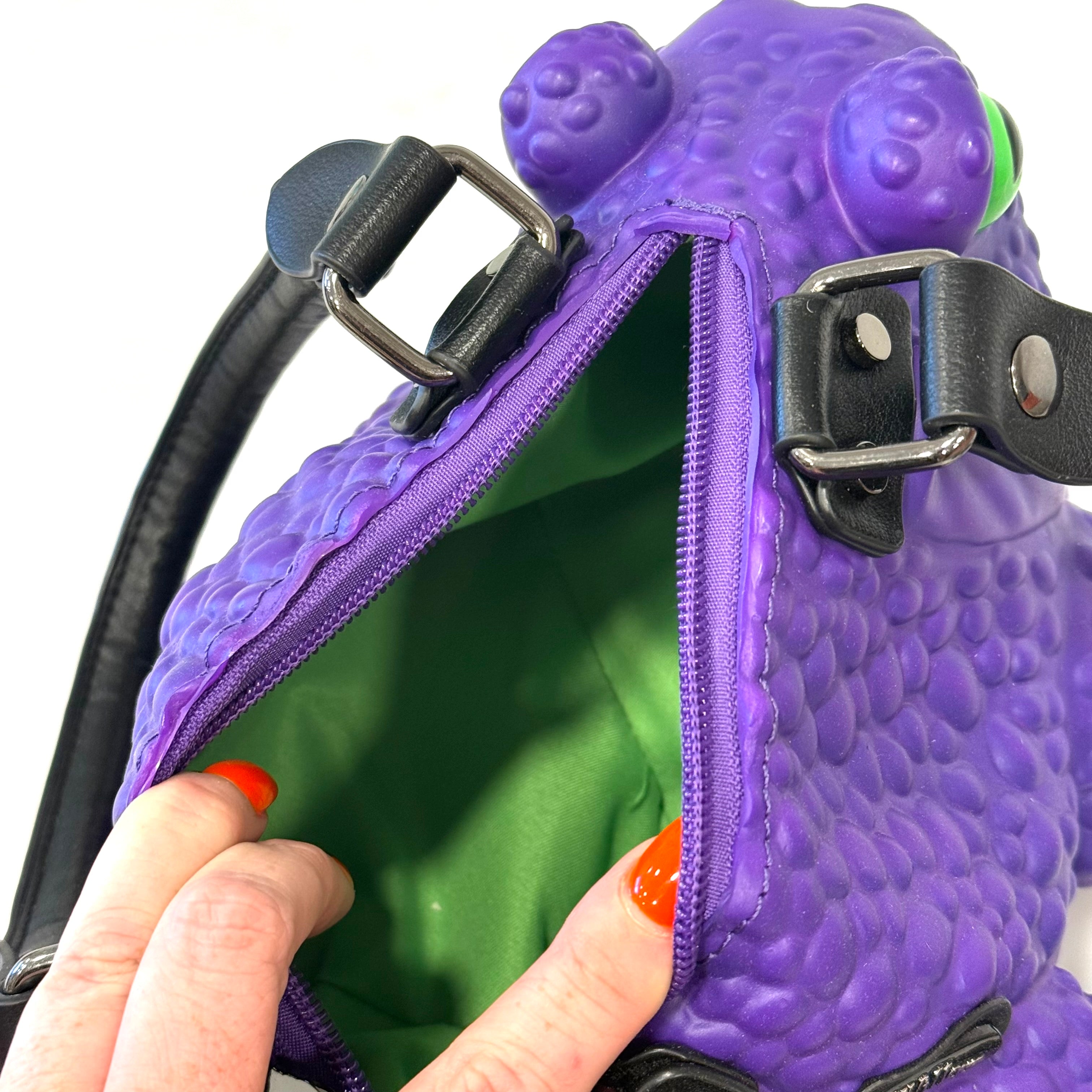Dark Purple Toad Bag - Glow Eyes
