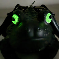 Black Toad Bag- White Glow Eyes