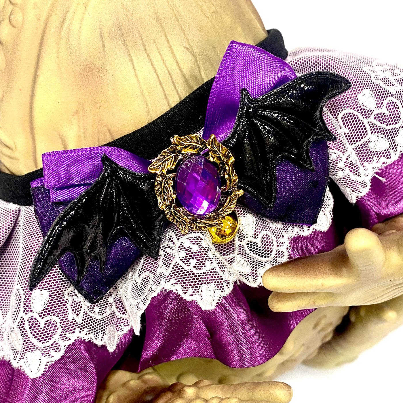 Purple Bat Wing Collar