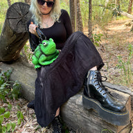 Green Glow in the Dark Toad Bag