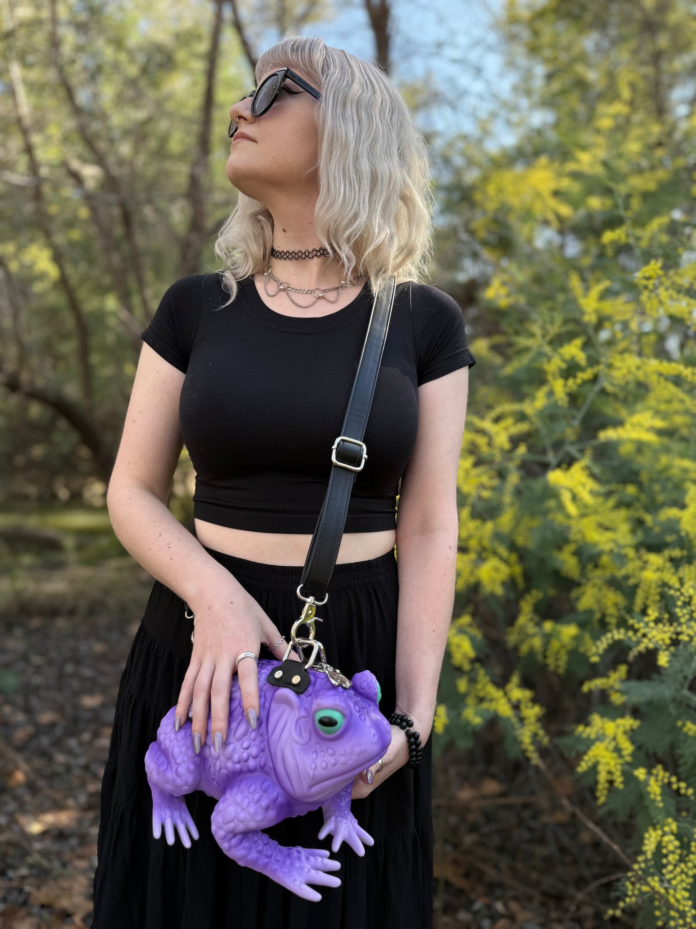 Lilac Toad Bag - Glow Eyes