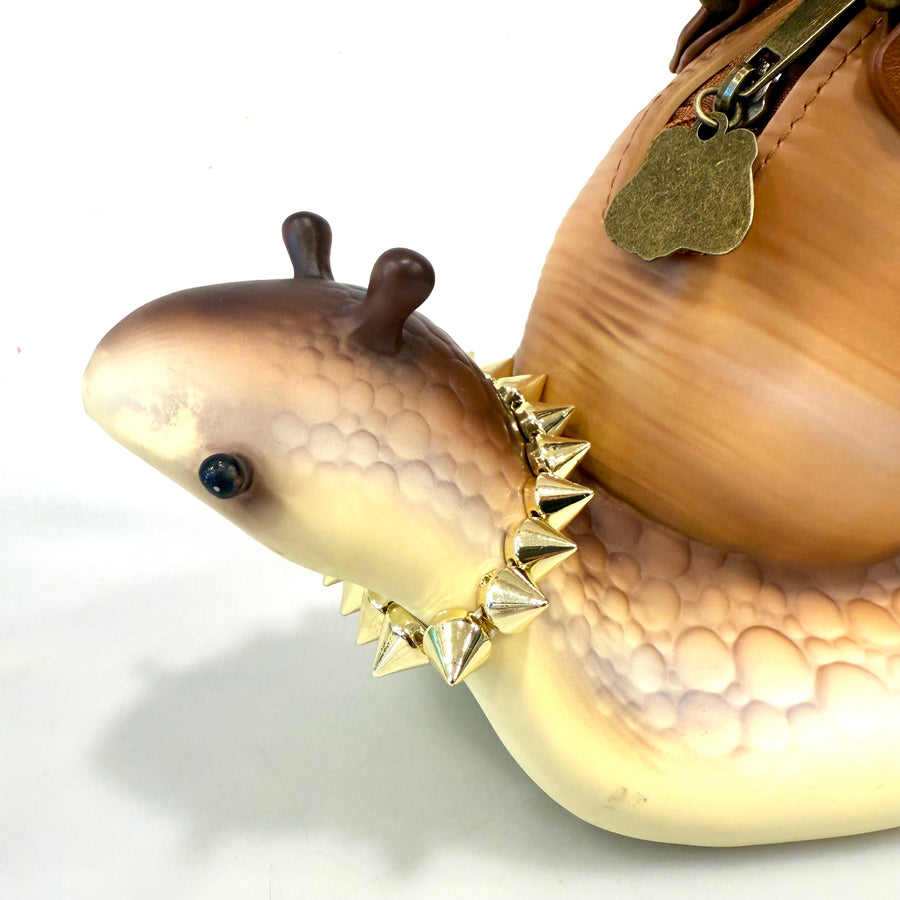 Gold Spike Necklace For Snail