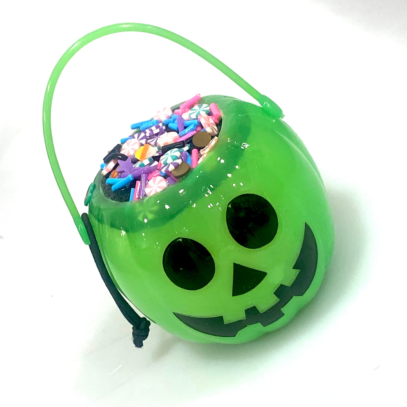 Green Pumpkin Mini Candy Bucket