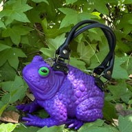 Dark Purple Toad Bag - Glow Eyes
