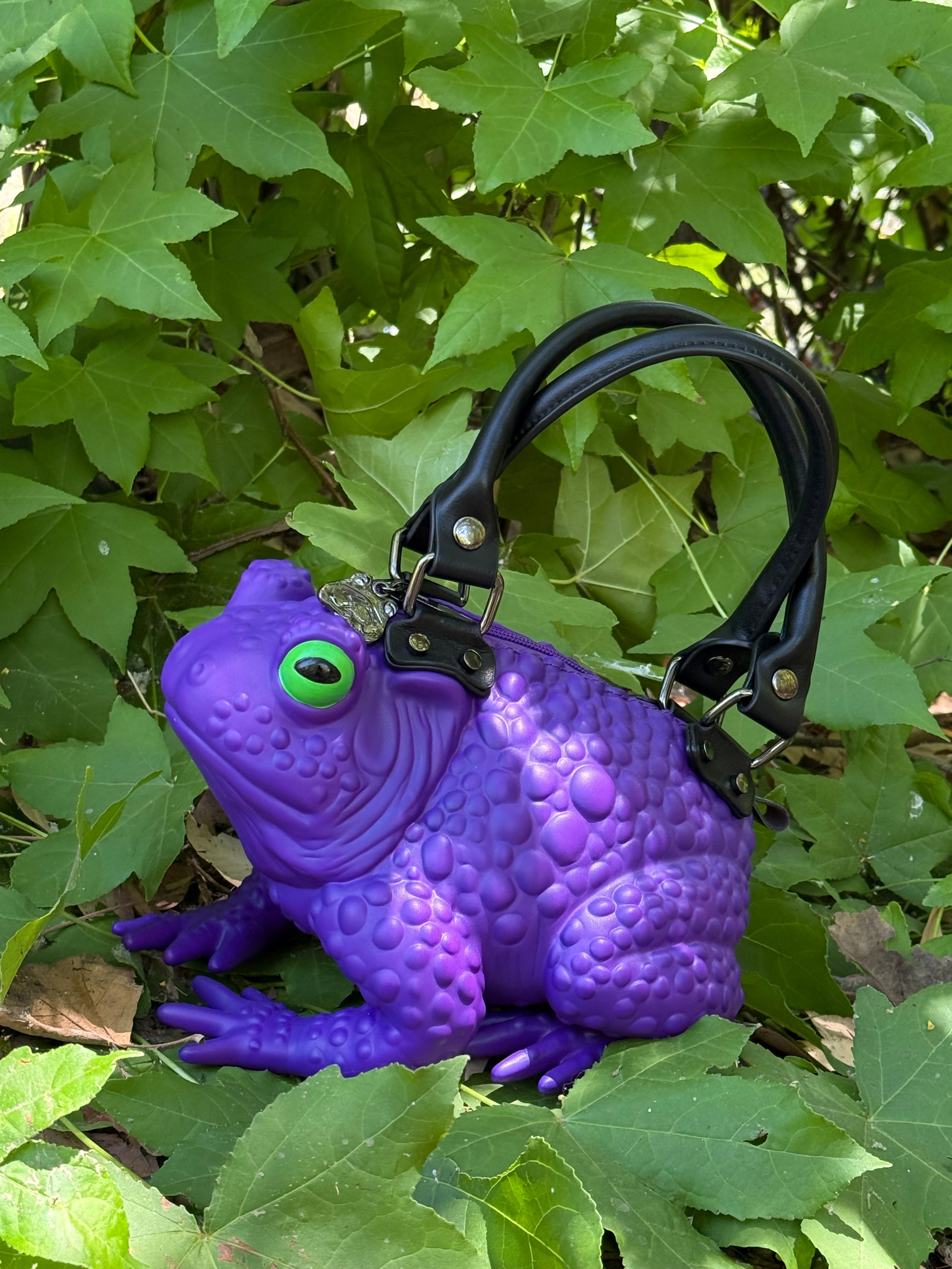 Dark Purple Toad Bag - Glow Eyes