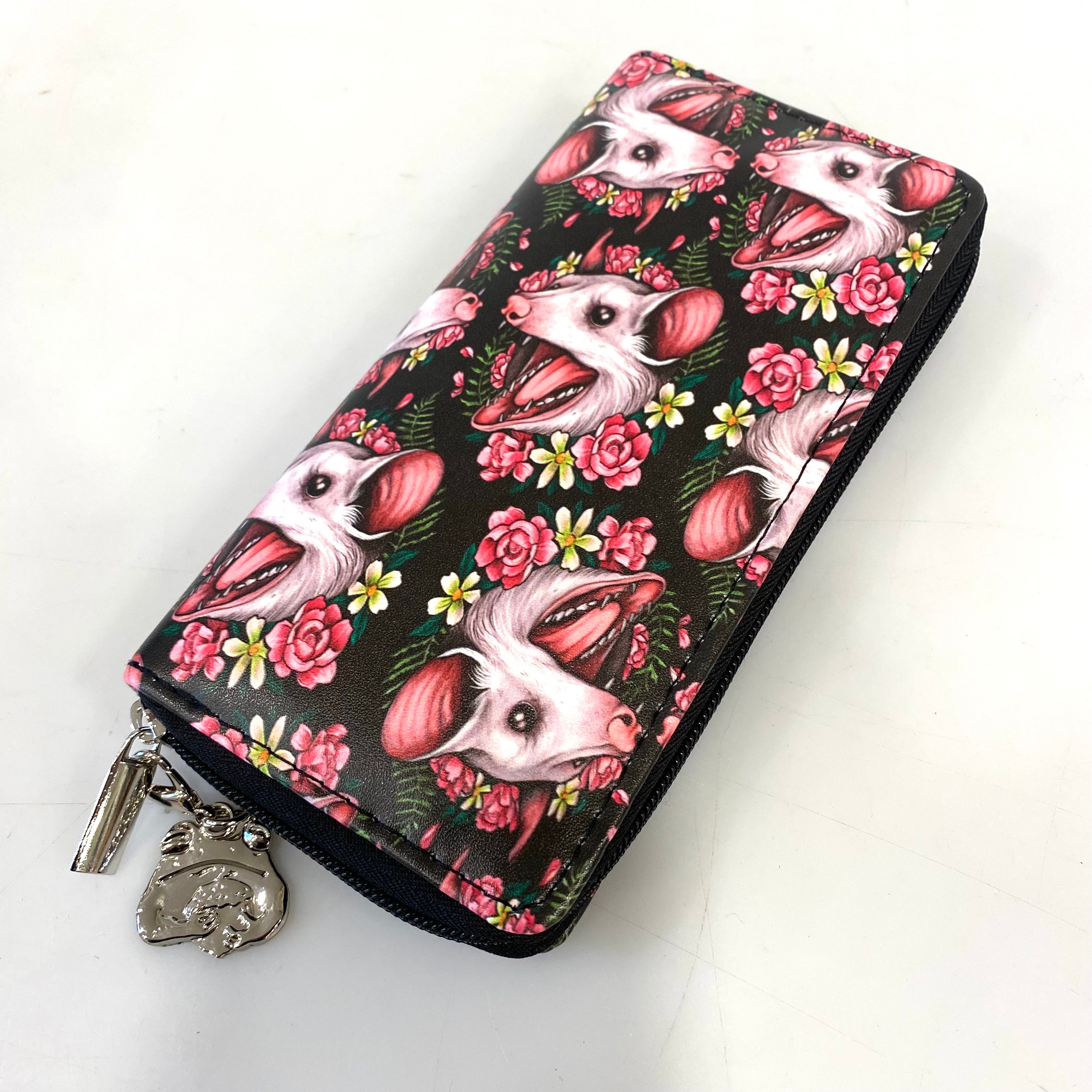 Large Blossom Opossum Wallet