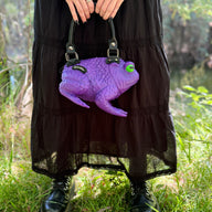 Dark Purple Toad Bag - Glow Eyes