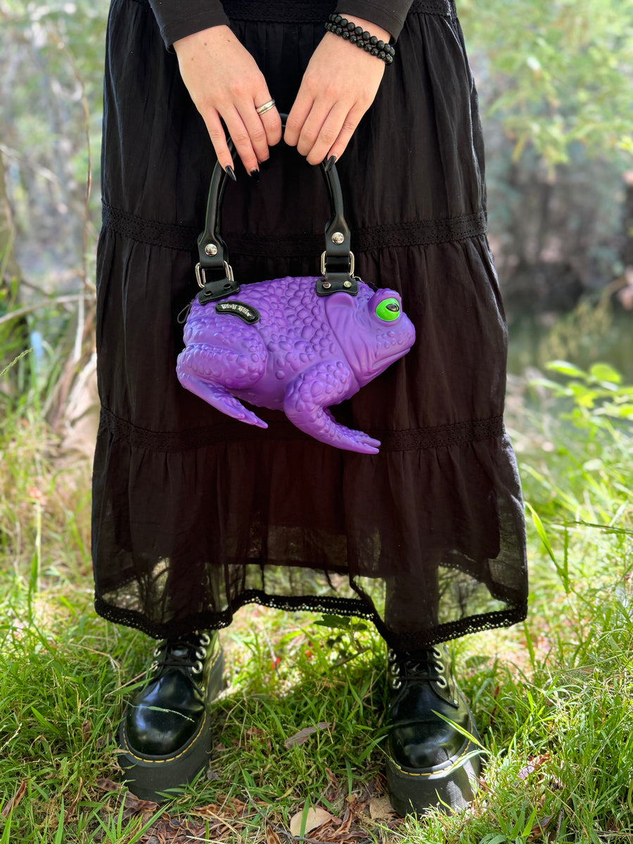 Dark Purple Toad Bag - Glow Eyes