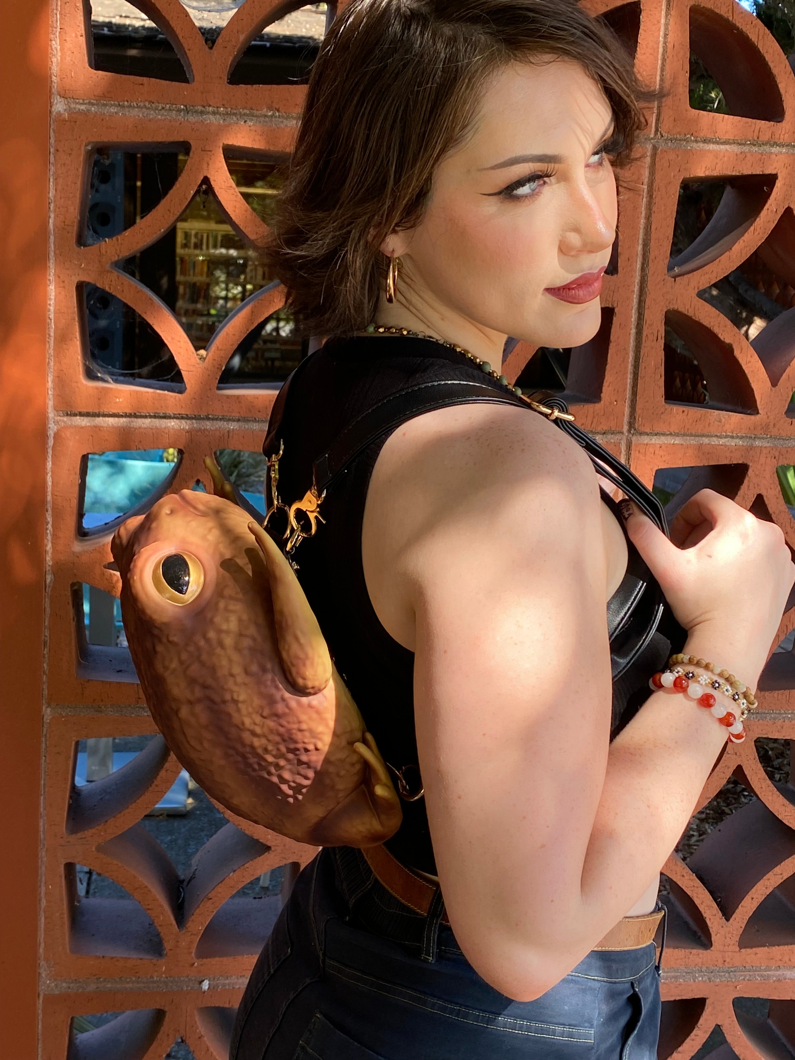 Brown Rain Frog Backpack
