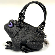 Black Toad Bag Purple Eyes