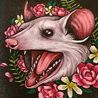 Small Blossom Opossum Wallet