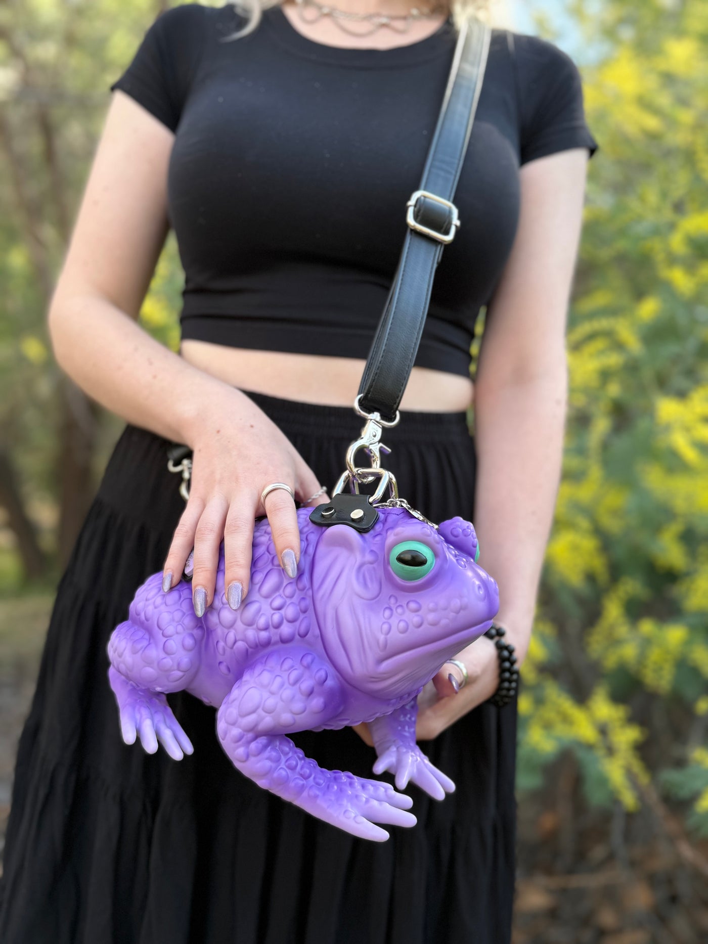 Lilac Toad Bag - Glow Eyes
