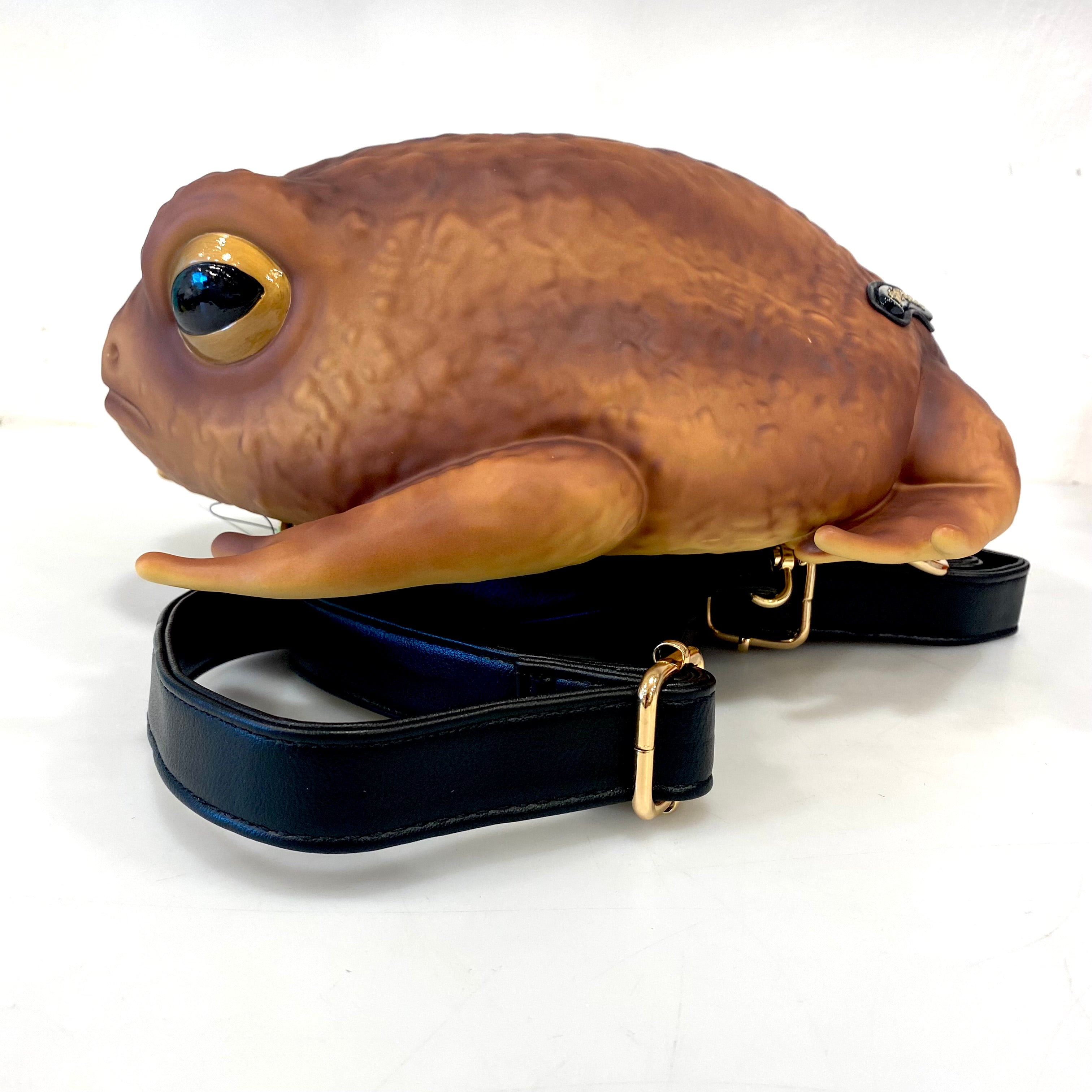 Lilliputiens RARE Version high quality Green Romeo the Well Fed Toad Frog Backpack 12” x 12”