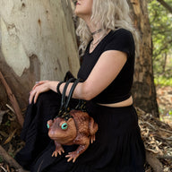 Tan Toad Bag