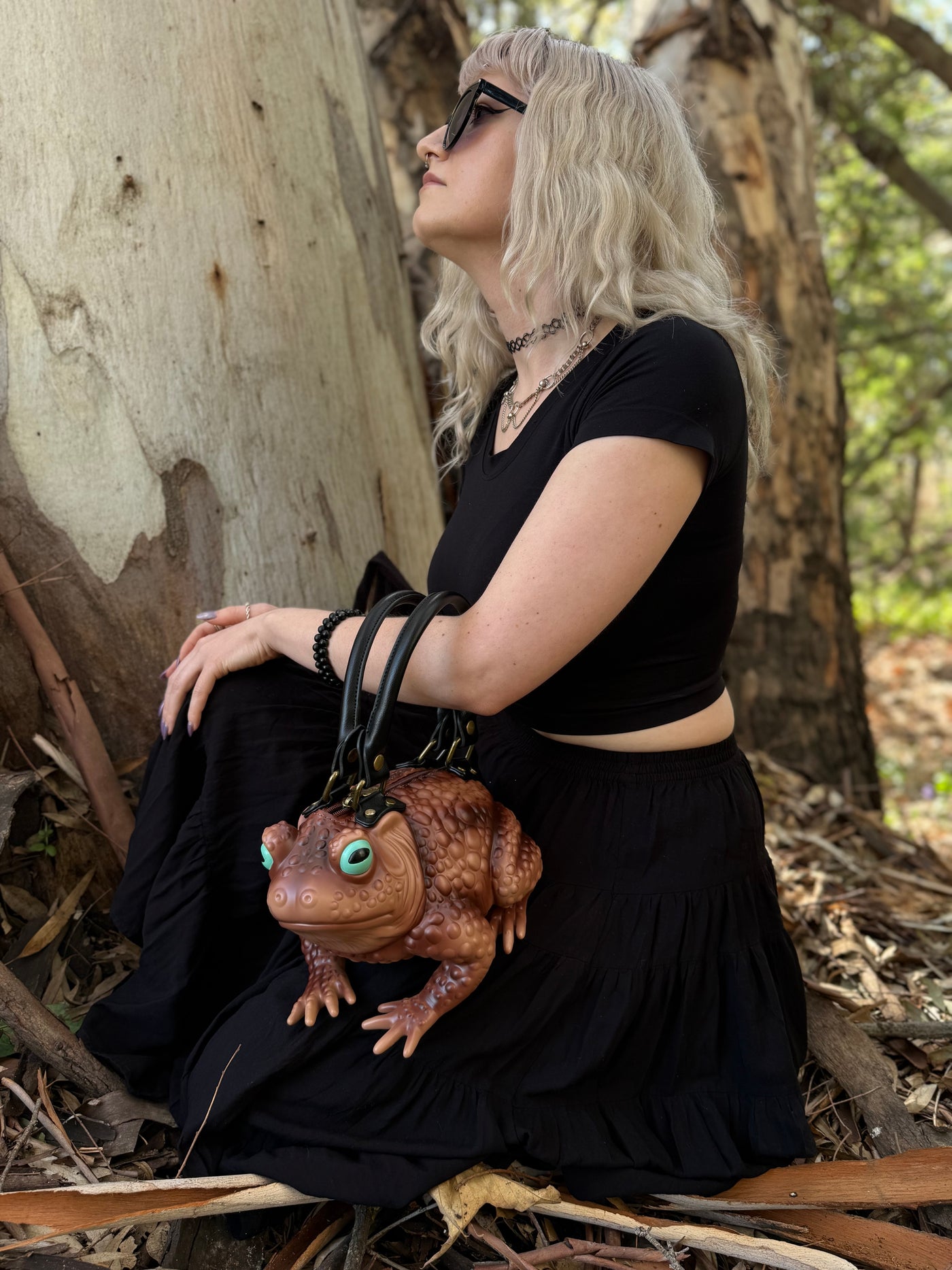 Tan Toad Bag