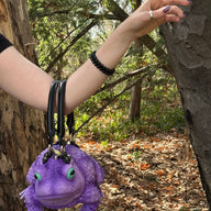 Lilac Toad Bag - Glow Eyes