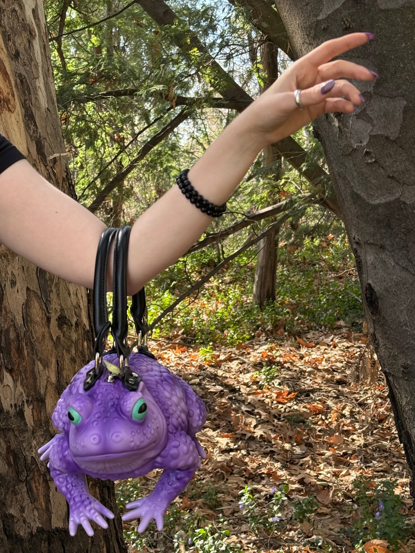 Lilac Toad Bag - Glow Eyes