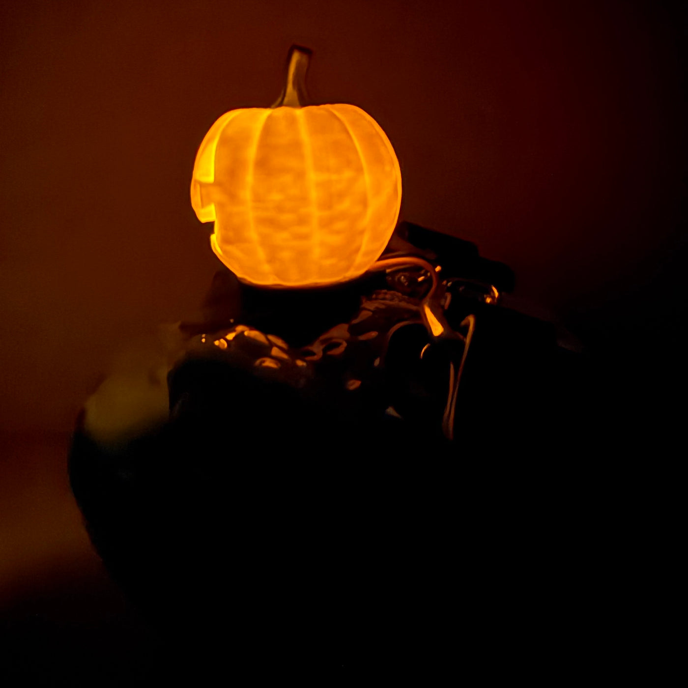 Jack o Lantern Light Up Clip