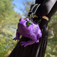 Dark Purple Toad Bag - Glow Eyes