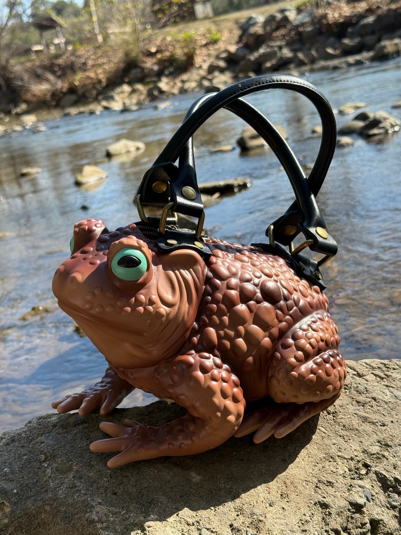 Tan Toad Bag