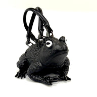 Black Toad Bag- White Glow Eyes
