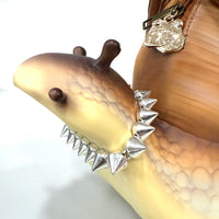 Silver Spike Necklace For Snail
