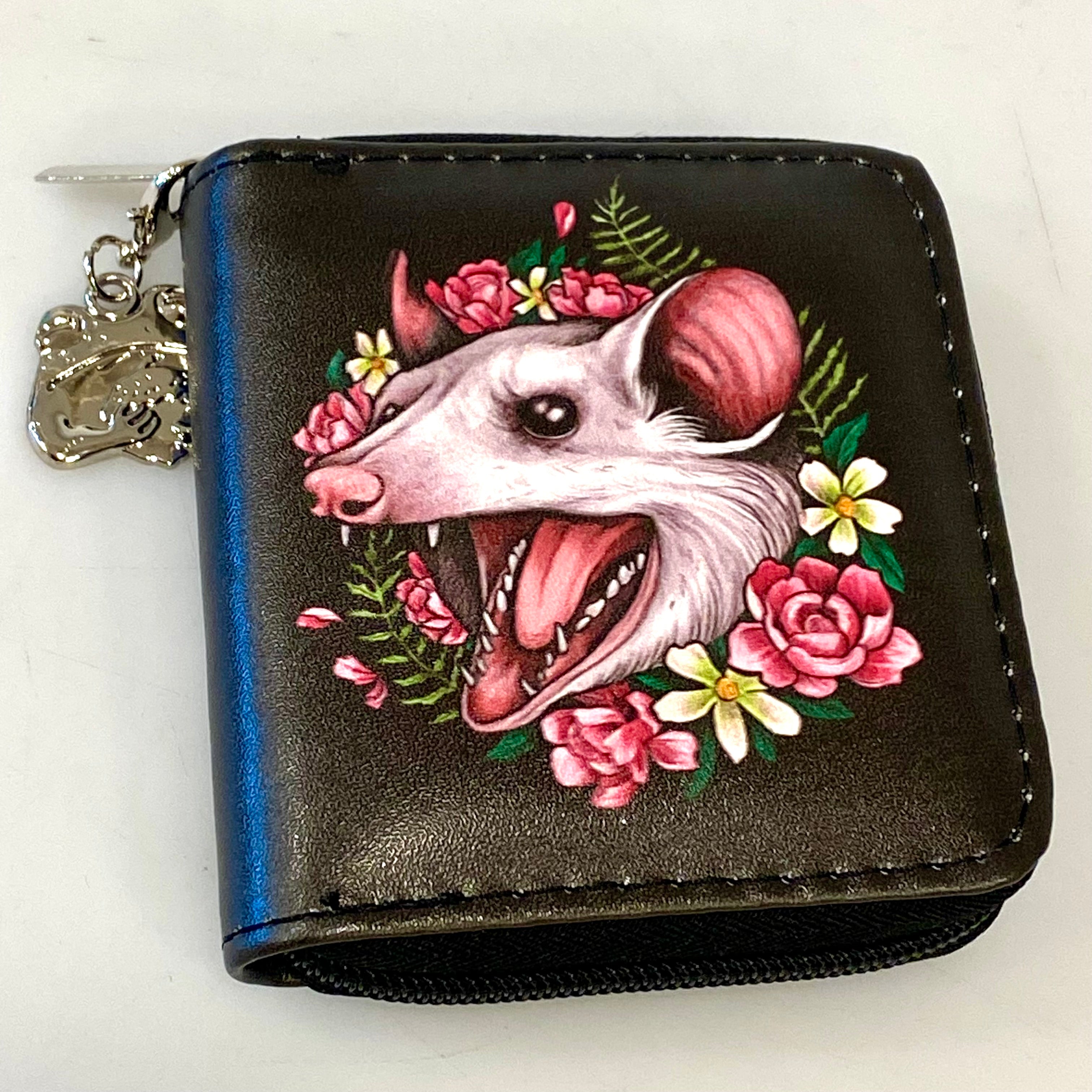 Small Blossom Opossum Wallet