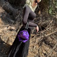 Dark Purple Toad Bag - Glow Eyes
