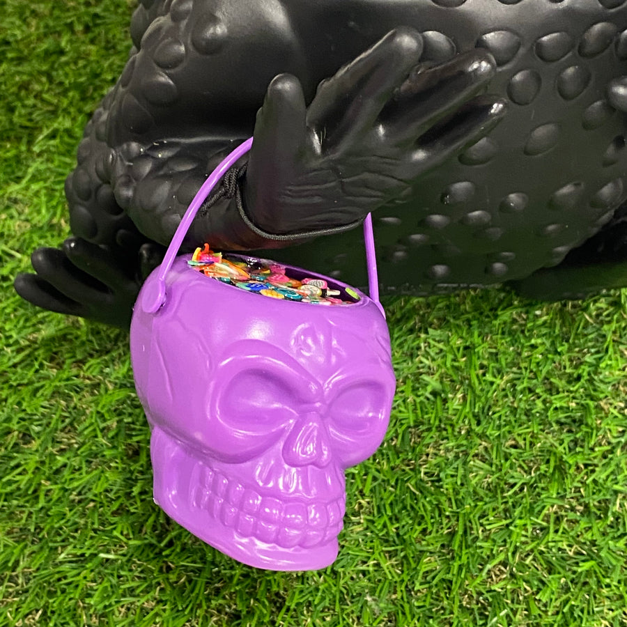 Purple Skull Mini Candy Bucket