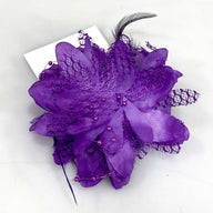 Purple Fascinator