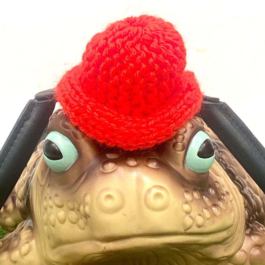 Red Beanie Hat For Toad